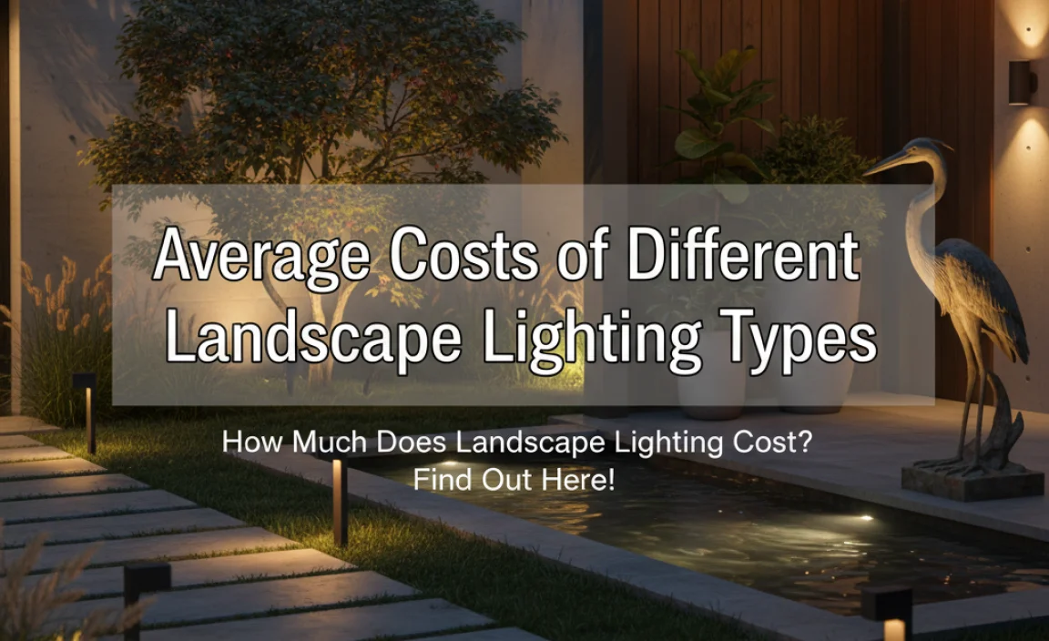 Average Costs of Different Landscape Lighting Types