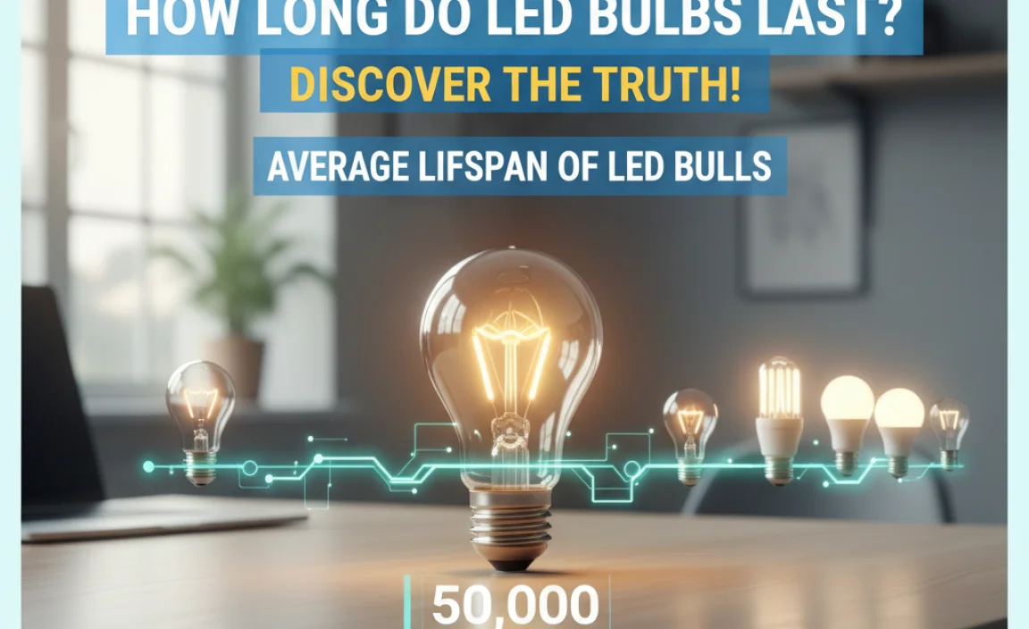 Average Lifespan of LED Bulbs