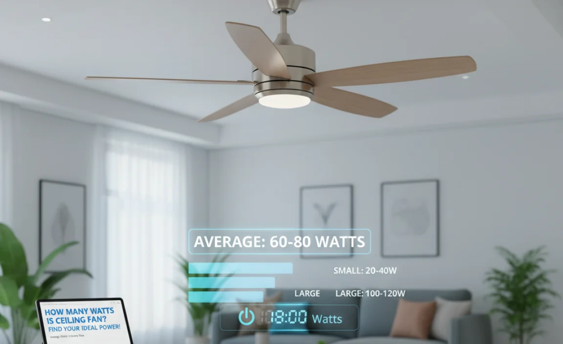 Average Wattage of Ceiling Fans