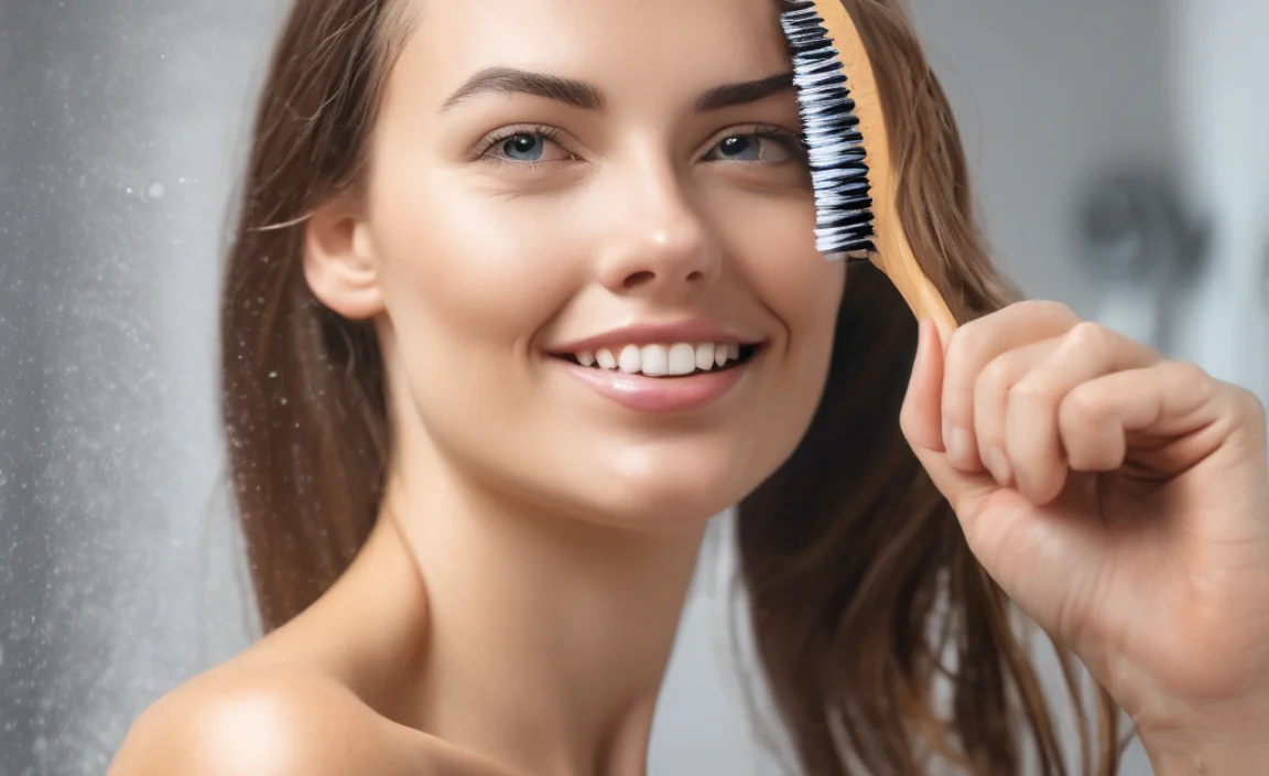 Benefits of Brushing Your Hair Before Showering