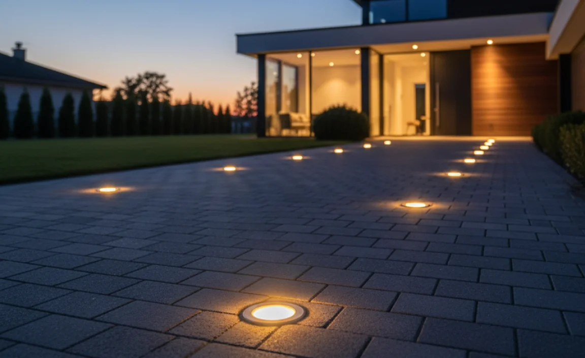 Benefits of In-Ground Lights for Driveways