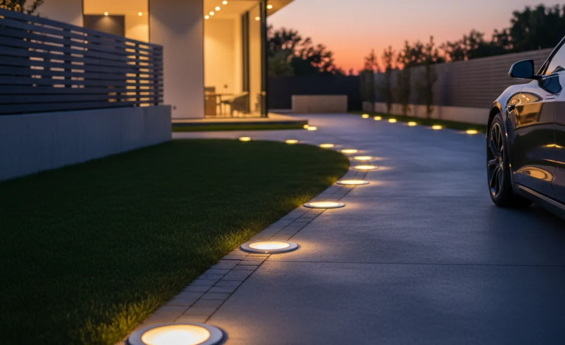 Benefits of In-Ground Lights for Driveways