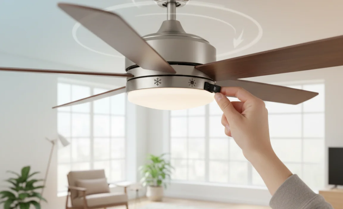 Benefits of Using the Reverse Switch in Ceiling Fans