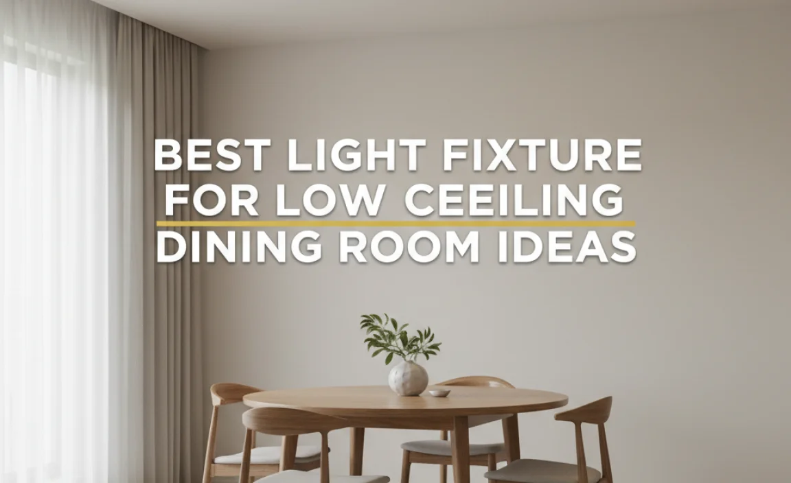 Best Light Fixture For Low Ceiling Dining Room Ideas