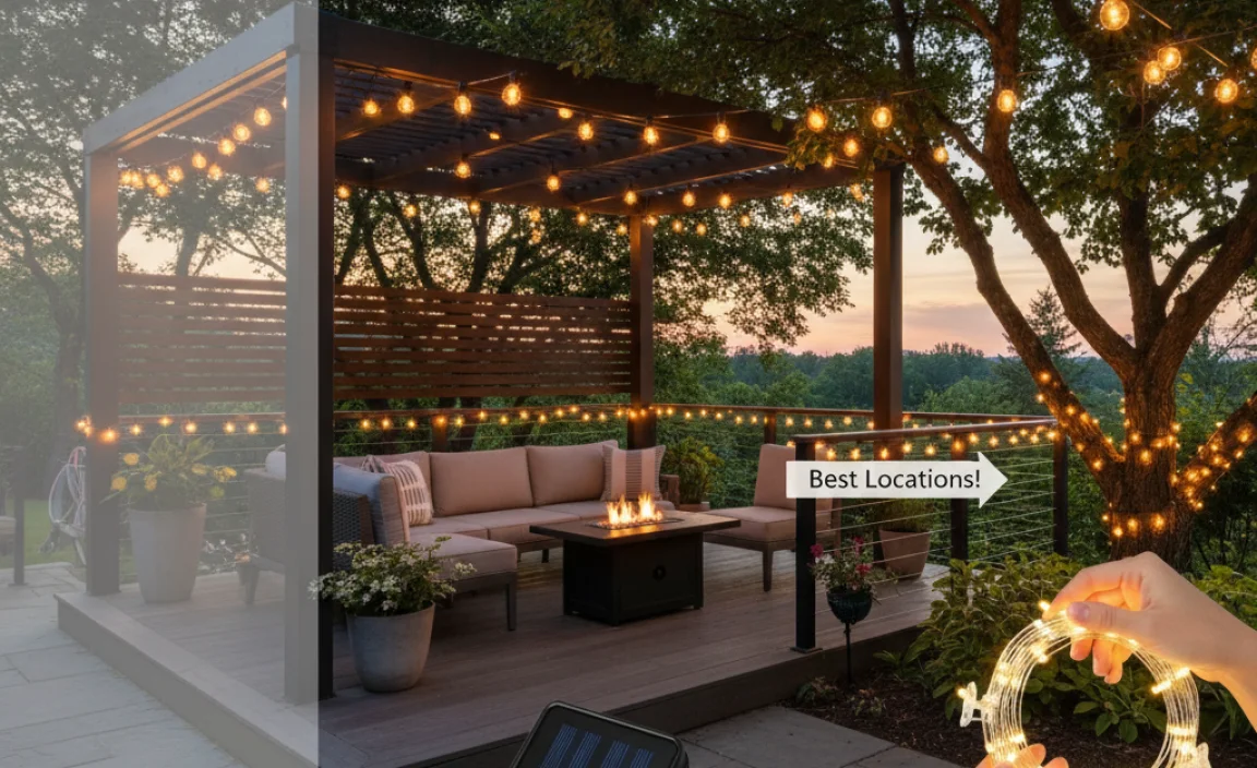 Best Locations for Hanging Solar String Lights