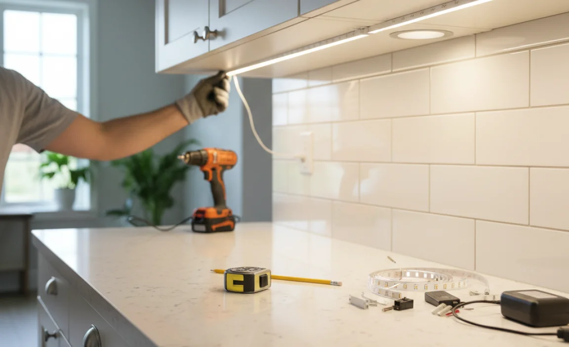 Best Practices for Mounting Under Cabinet Lights