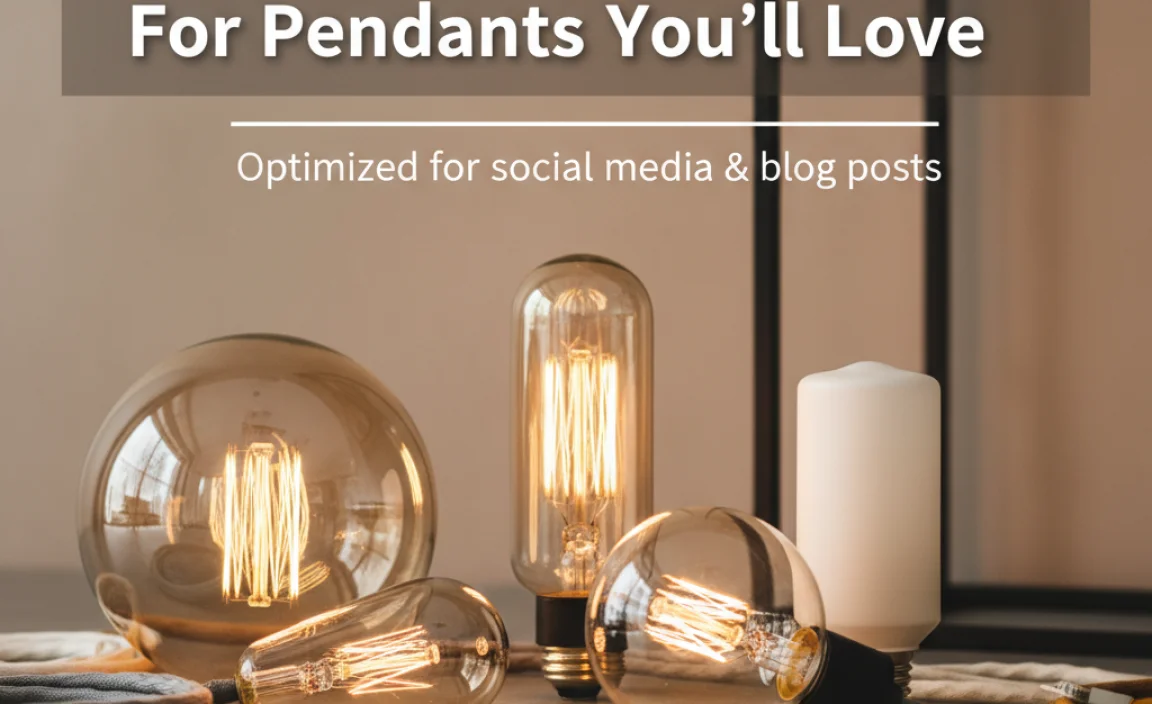 Brighten Up: Light Bulbs For Pendants You’Ll Love
