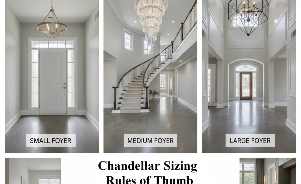 Chandelier Sizing Rules of Thumb