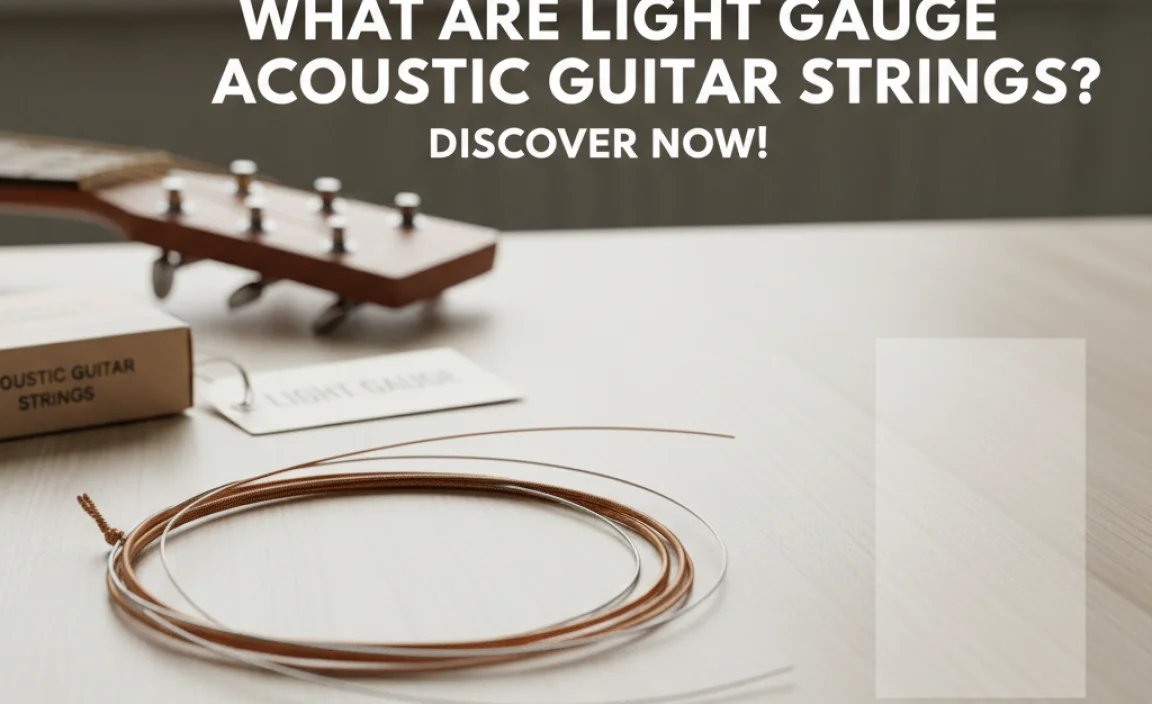 Characteristics of Light Gauge Acoustic Guitar Strings