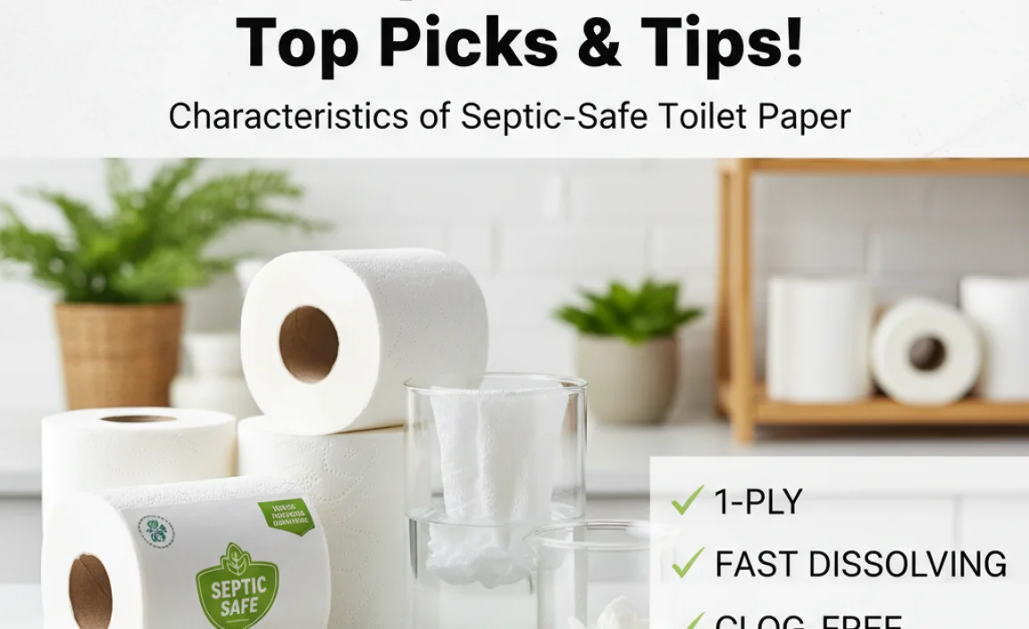 Characteristics of Septic-Safe Toilet Paper