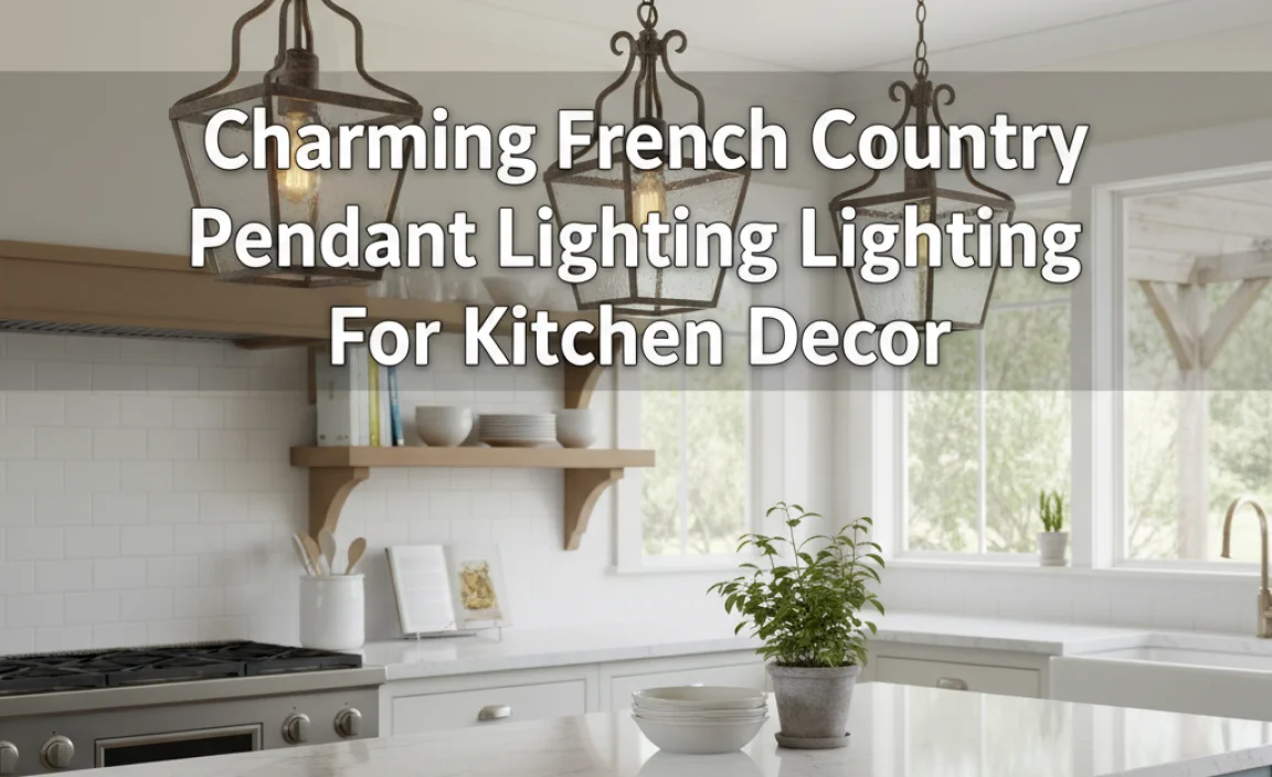 Charming French Country Pendant Lighting For Kitchen Decor