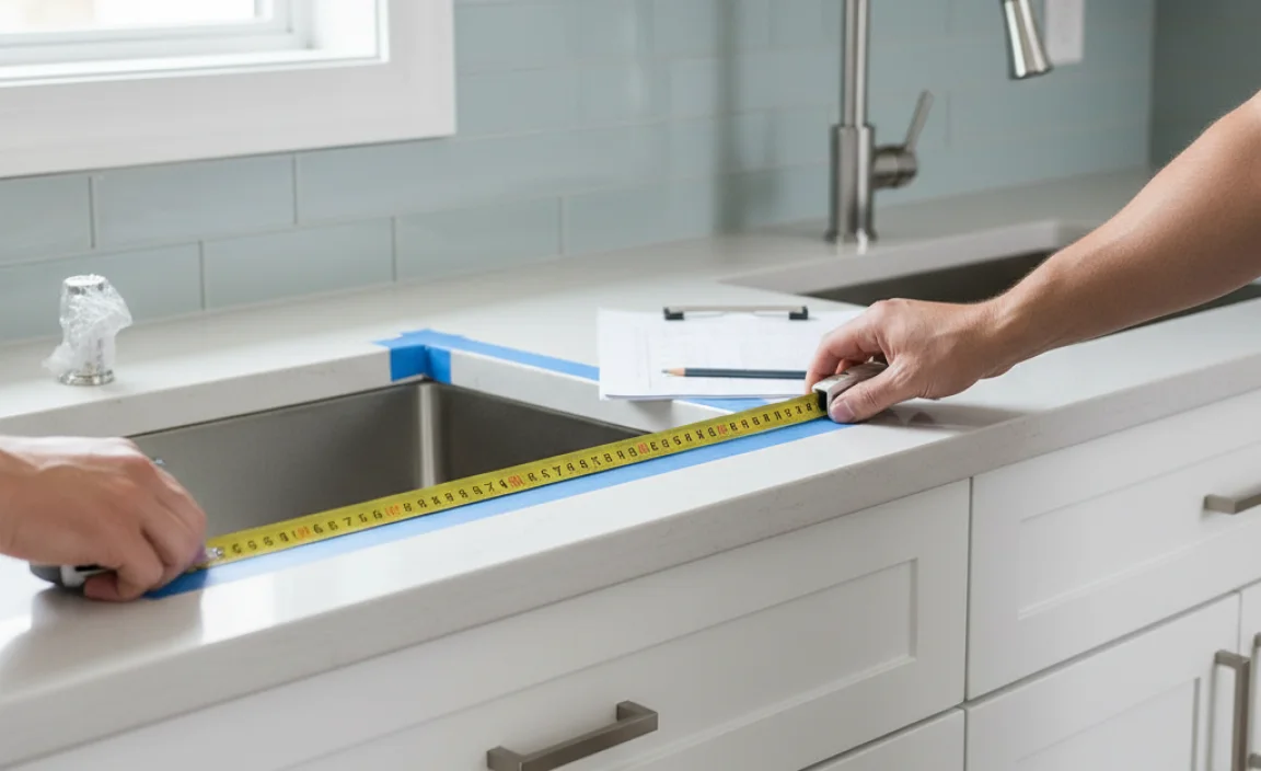 Checking Countertop Dimensions