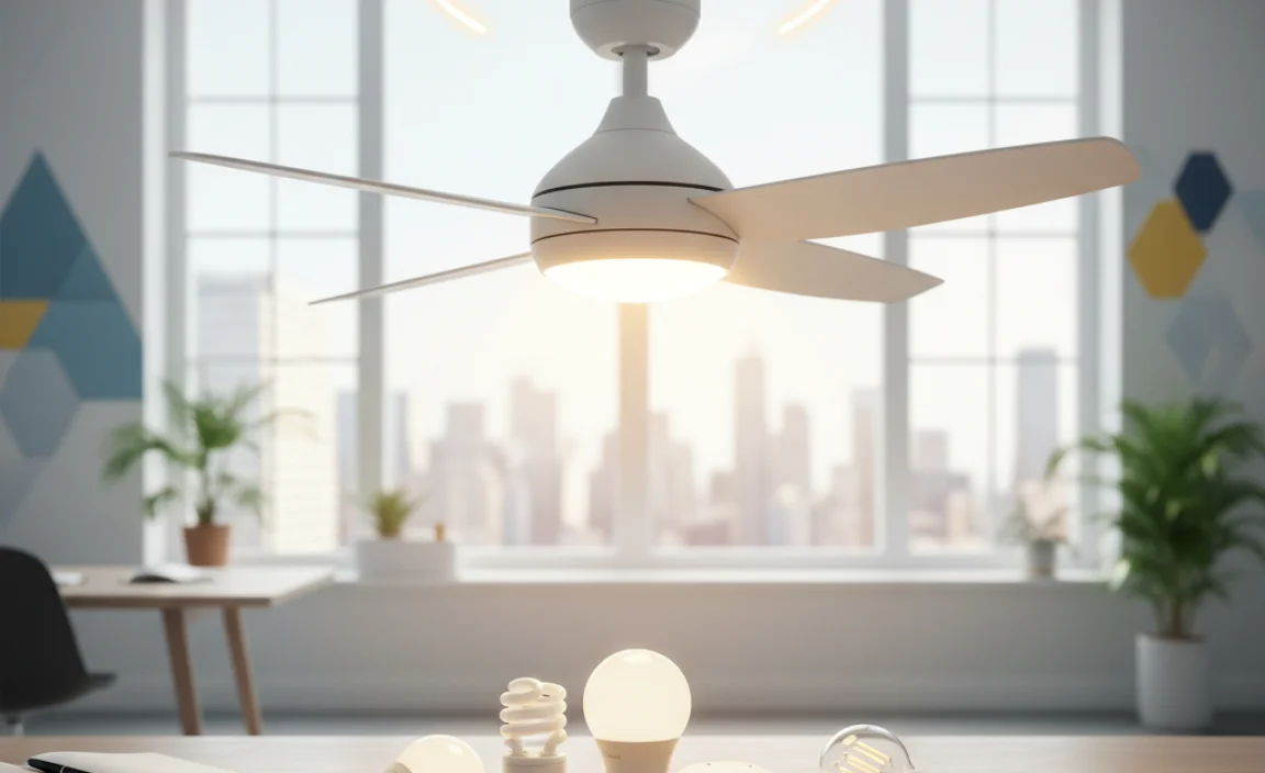 Choosing The Right Light Bulb For Ceiling Fan Lighting