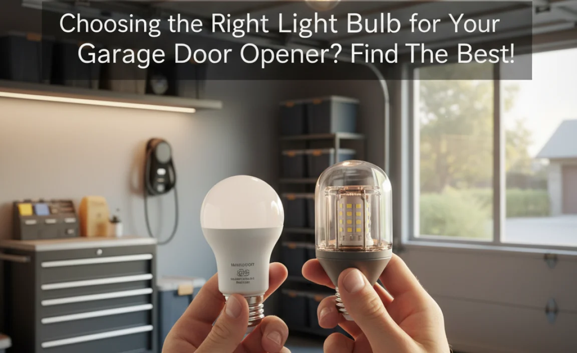 Choosing the Right Light Bulb for Your Garage Door Opener