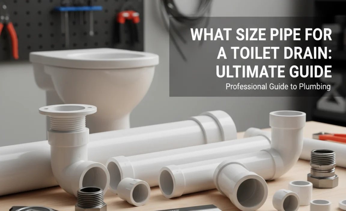 Common Pipe Sizes for Toilet Drains
