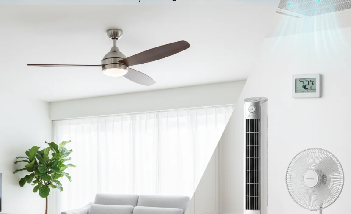 Comparative Analysis: Ceiling Fans vs. Other Cooling Options