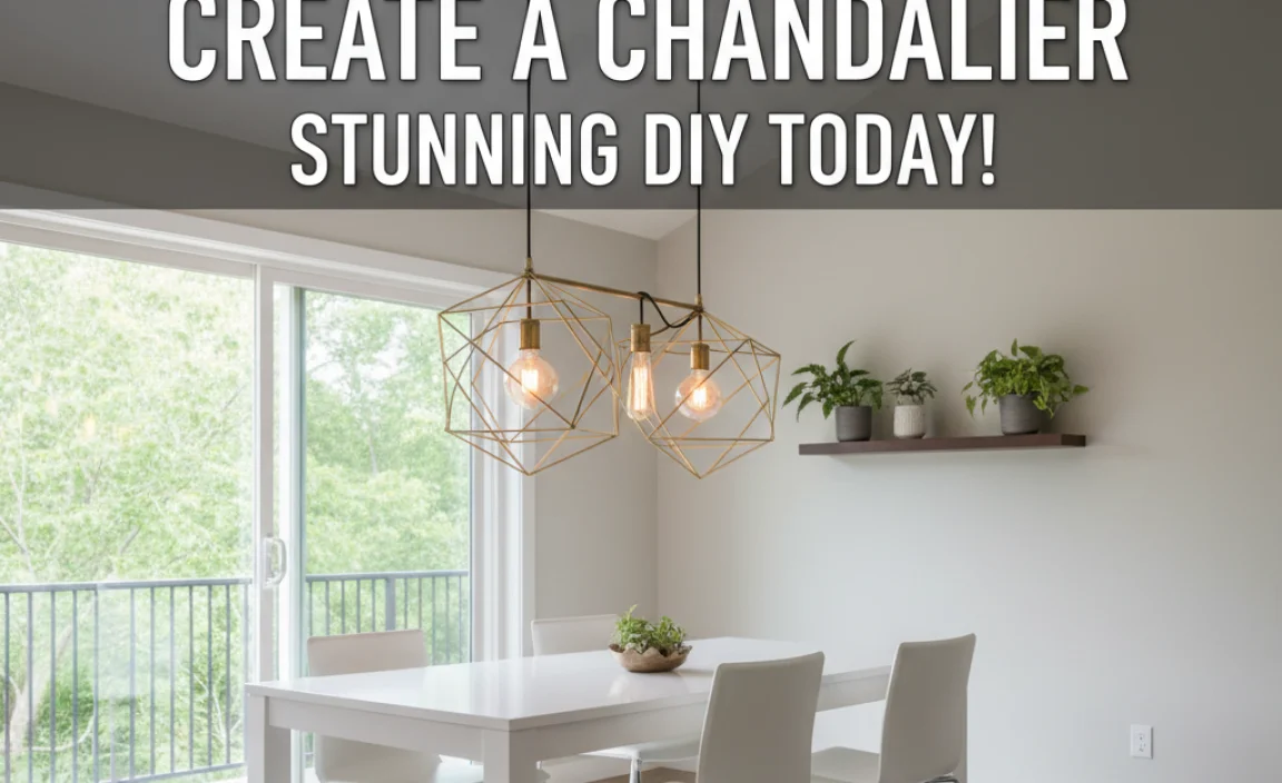 Create A Stunning Do It Yourself Chandelier Today!