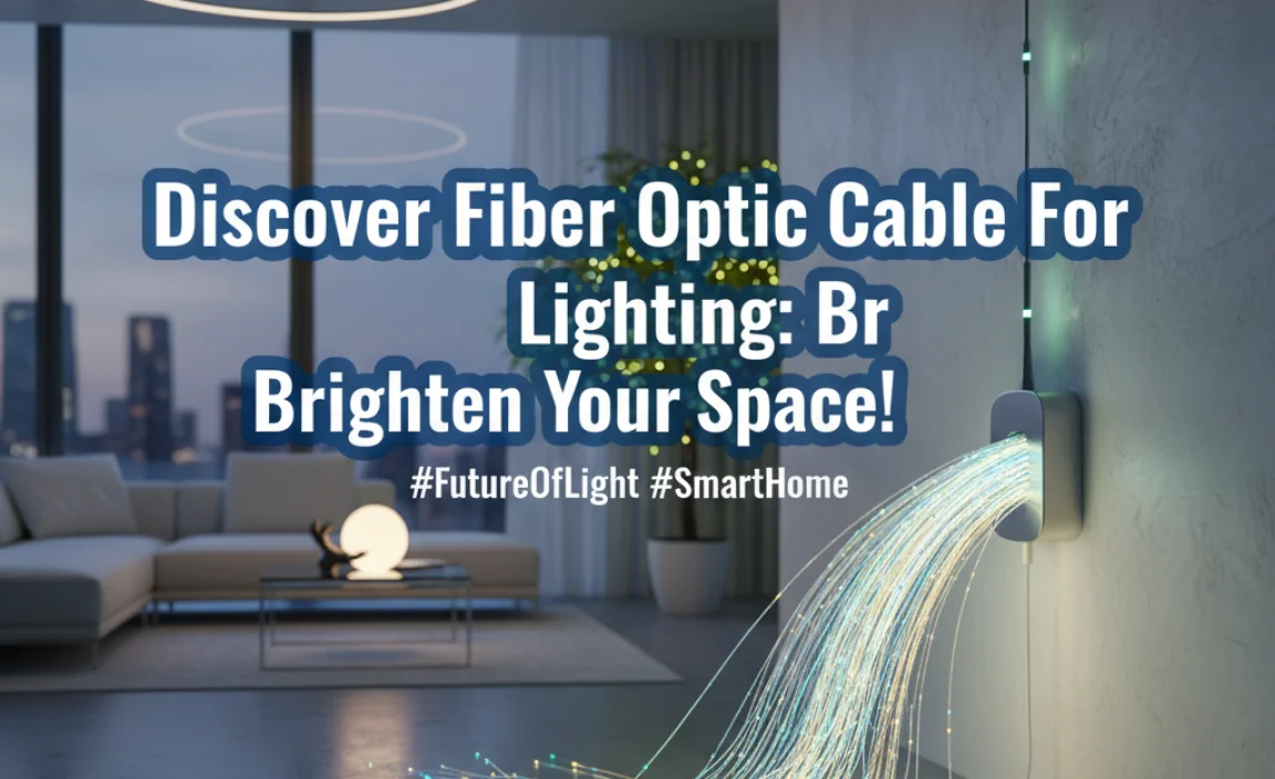 Discover Fiber Optic Cable For Lighting: Brighten Your Space!