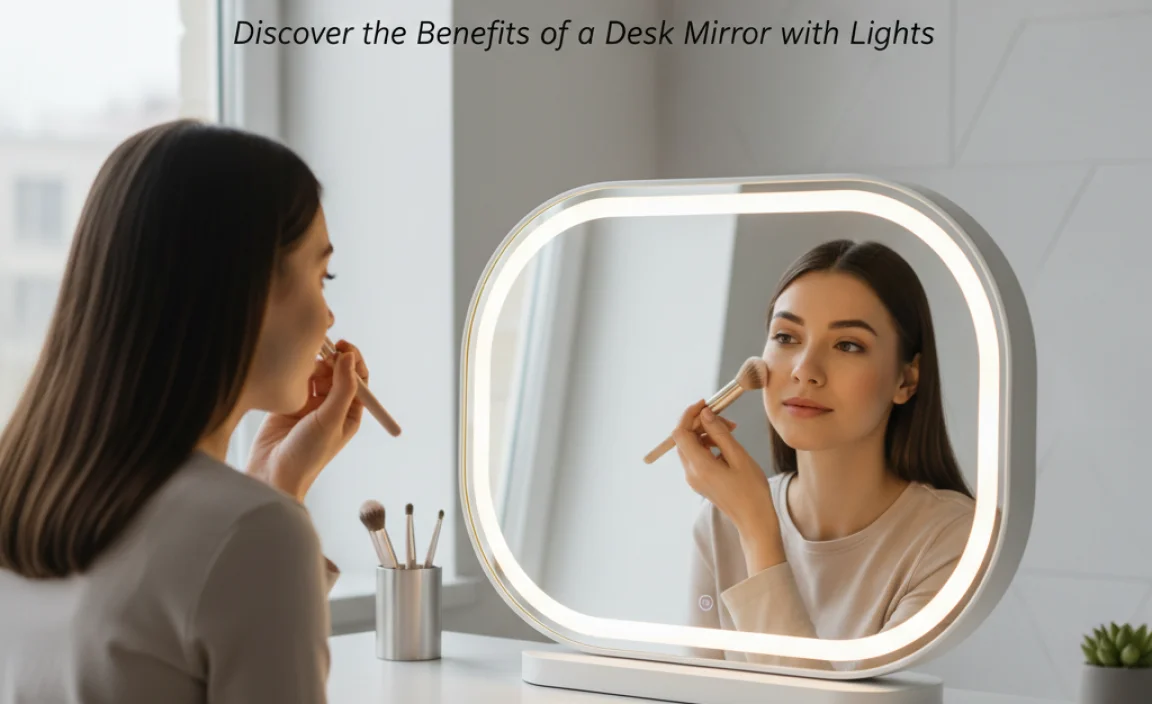 Discover the Benefits of a Desk Mirror with Lights