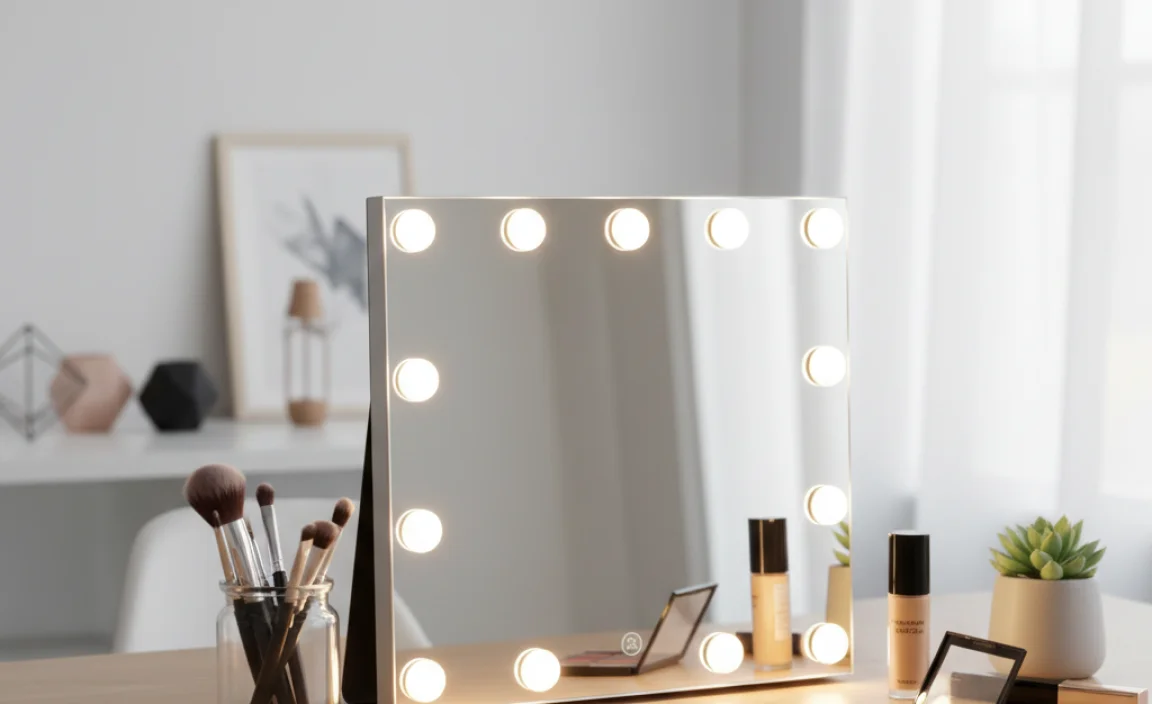 Discover the Benefits of a Desk Mirror with Lights