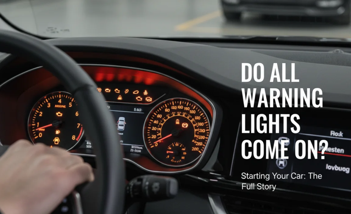Do All Warning Lights Come On When Starting Car?