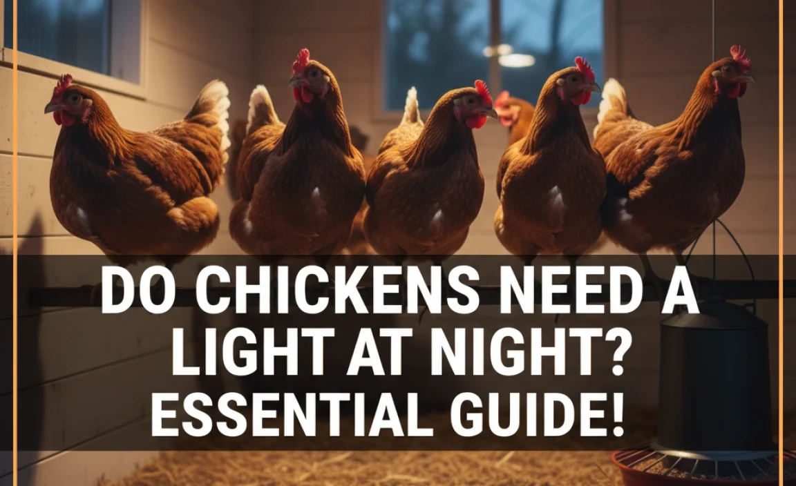 Do Chickens Need A Light At Night? Essential Guide!