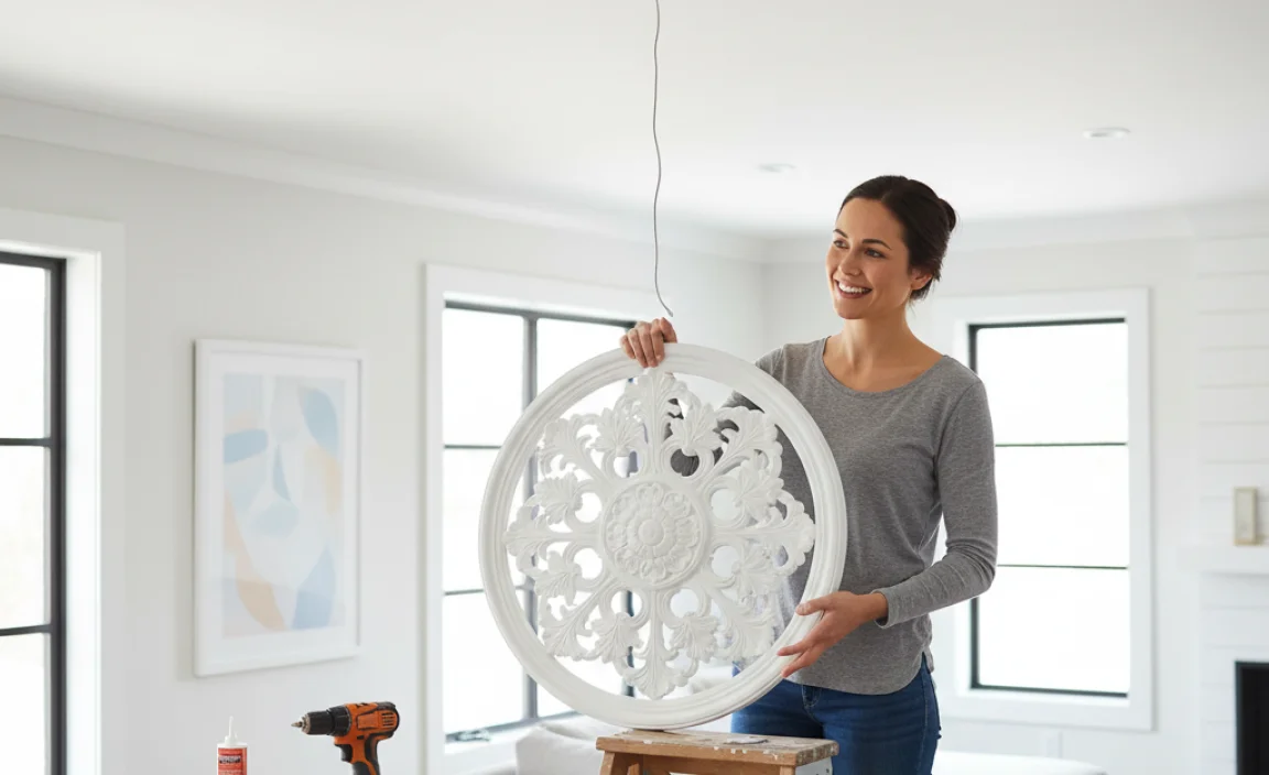 Do It Yourself Ceiling Medallion: A Perfect Home Upgrade