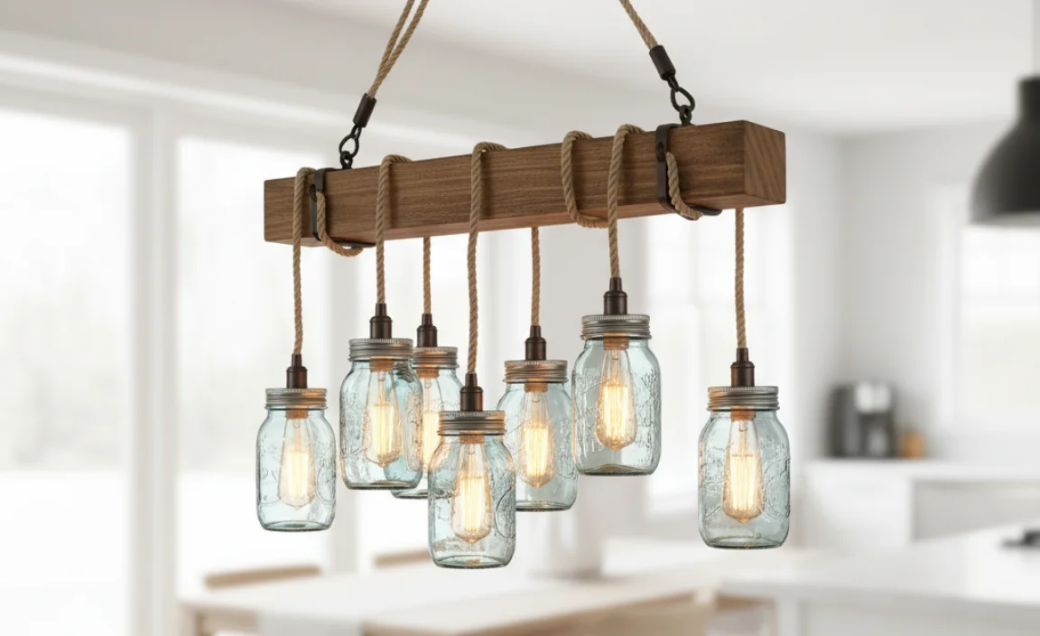 Do-It-Yourself Mason Jar Chandelier