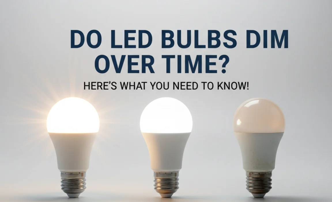 Do LED Bulbs Dim Over Time?
