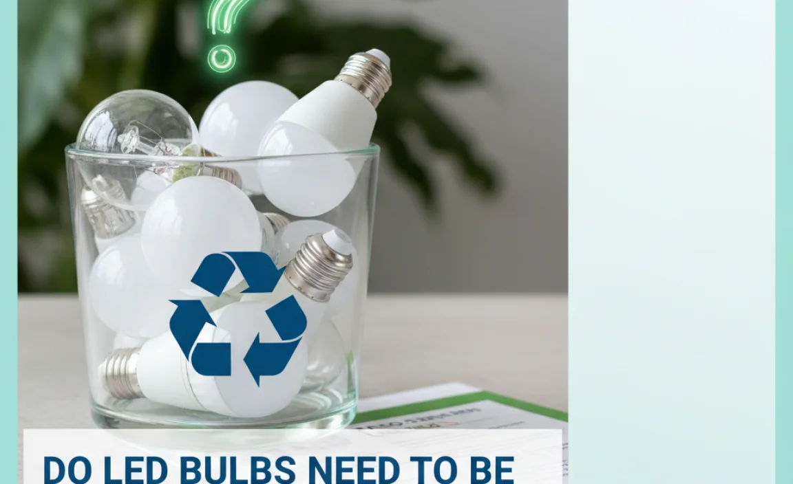 Do Led Bulbs Need To Be Recycled For Eco-Friendly Disposal?