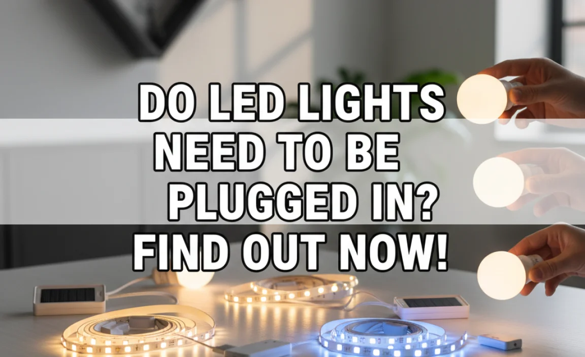 Do Led Lights Need To Be Plugged In? Find Out Now!