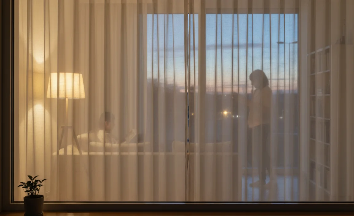 Do Light Filtering Curtains Provide Privacy at Night?