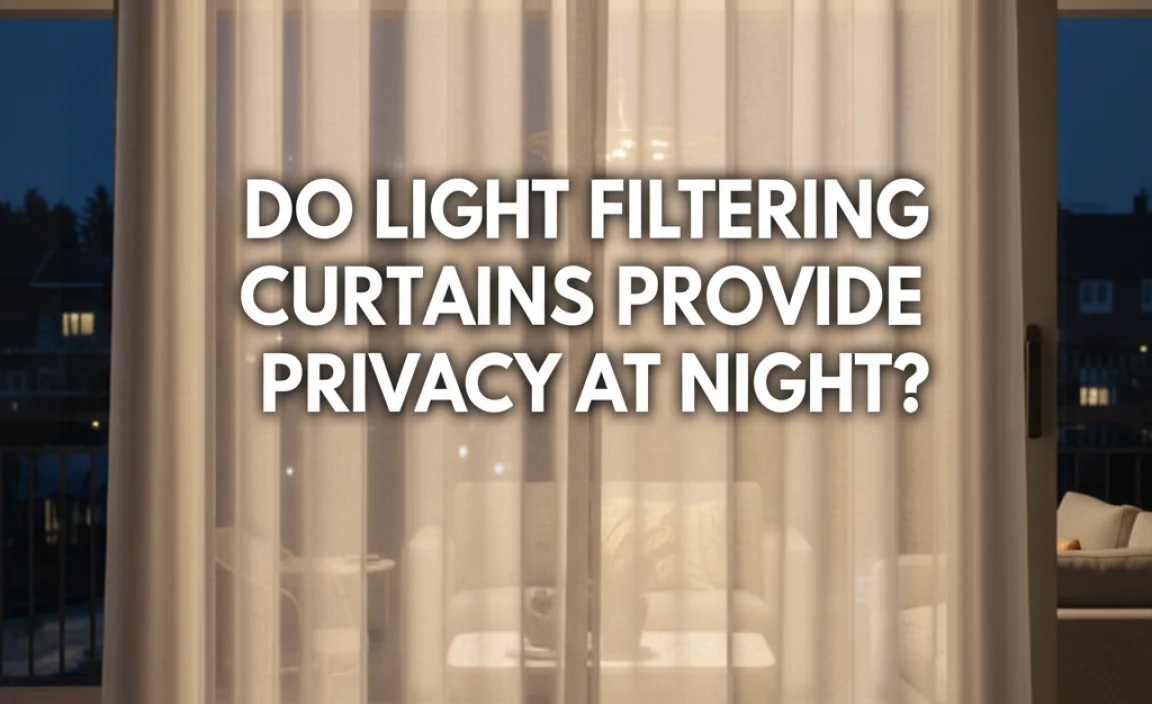 Do Light Filtering Curtains Provide Privacy At Night?