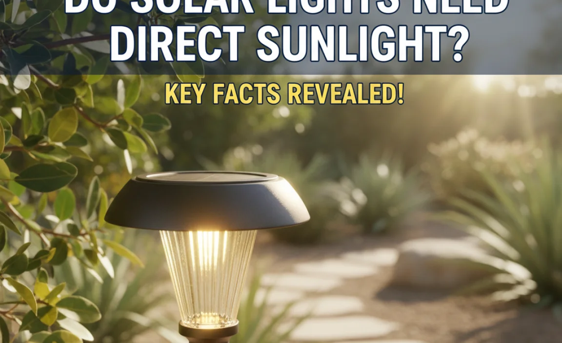 Do Solar Lights Need Direct Sunlight? Key Facts Revealed!
