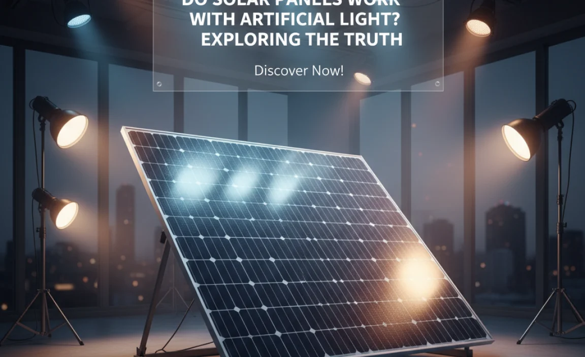 Do Solar Panels Work With Artificial Light? Exploring The Truth