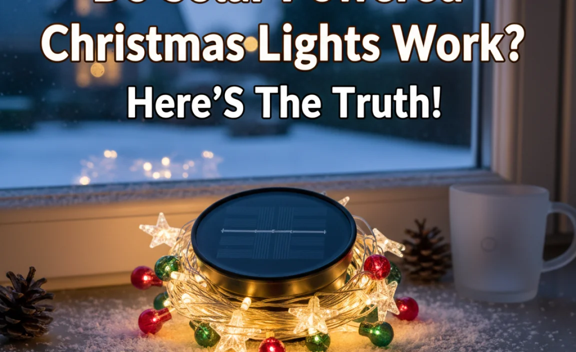 Do Solar Powered Christmas Lights Work? Here’S The Truth!