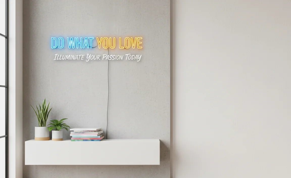 Do What You Love Neon Sign: Illuminate Your Passion Today