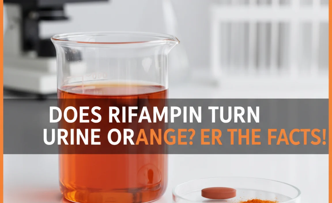 Does Rifampin Turn Urine Orange? Discover The Facts!