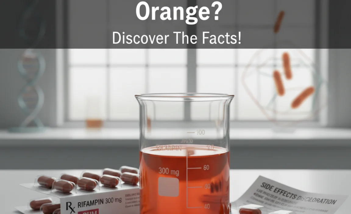 Does Rifampin Turn Urine Orange?