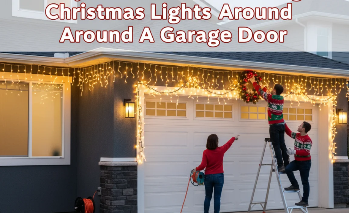 Easy Guide: How To Hang Christmas Lights Around A Garage Door