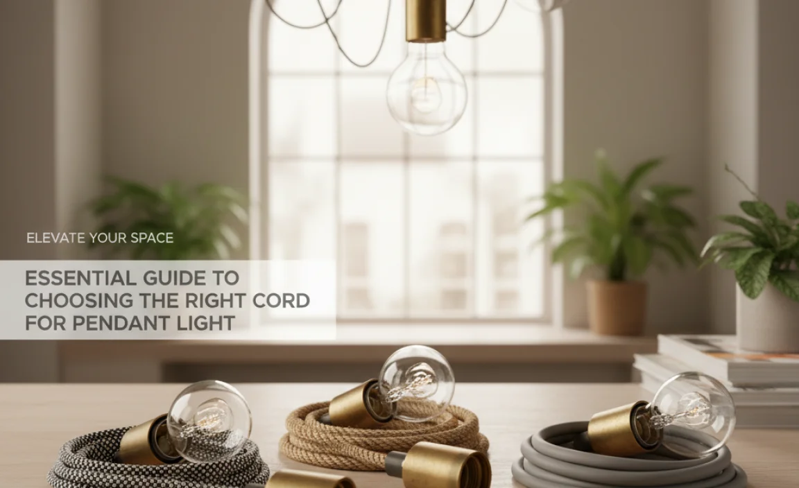 Essential Guide To Choosing The Right Cord For Pendant Light