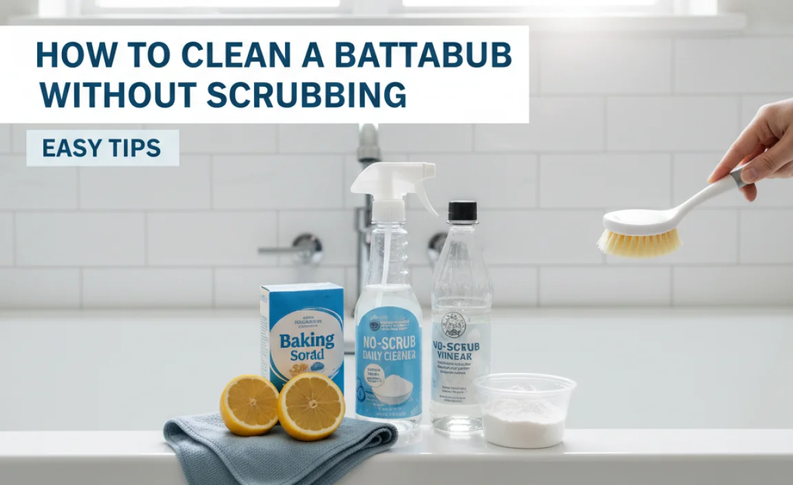Essential Supplies for Easy Bathtub Cleaning