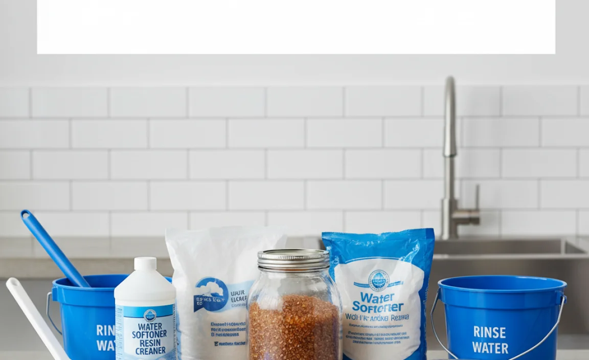 Essential Tools and Materials for Cleaning Water Softener Resin