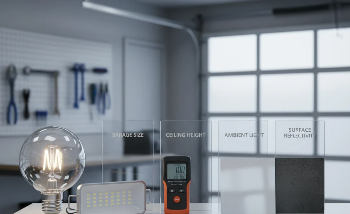 Factors Affecting Lumens Requirement in Garages