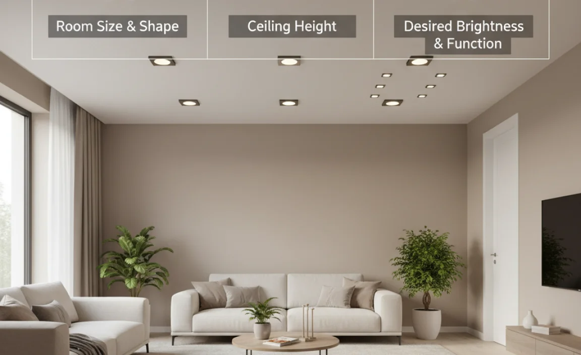 Factors Influencing the Number of Recessed Lights