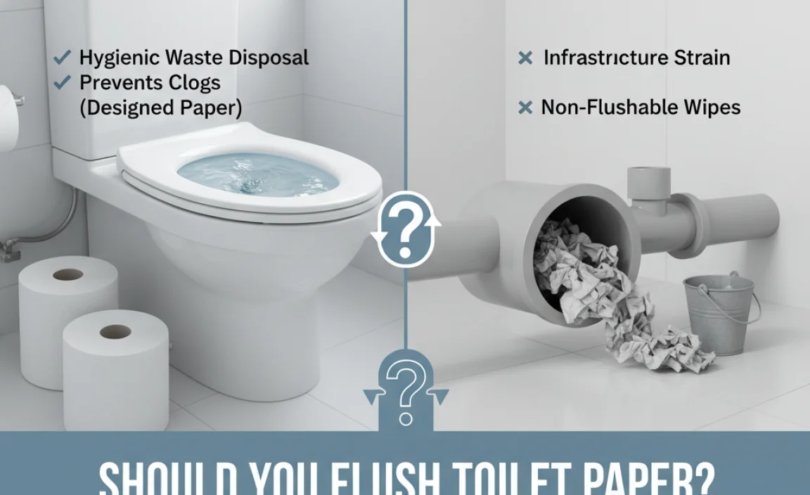 Flushing Toilet Paper: Pros and Cons