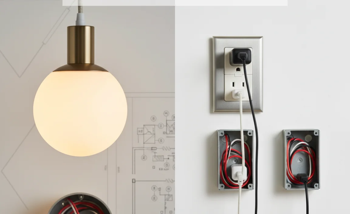 Functional Differences Between Light Fixtures and Outlets