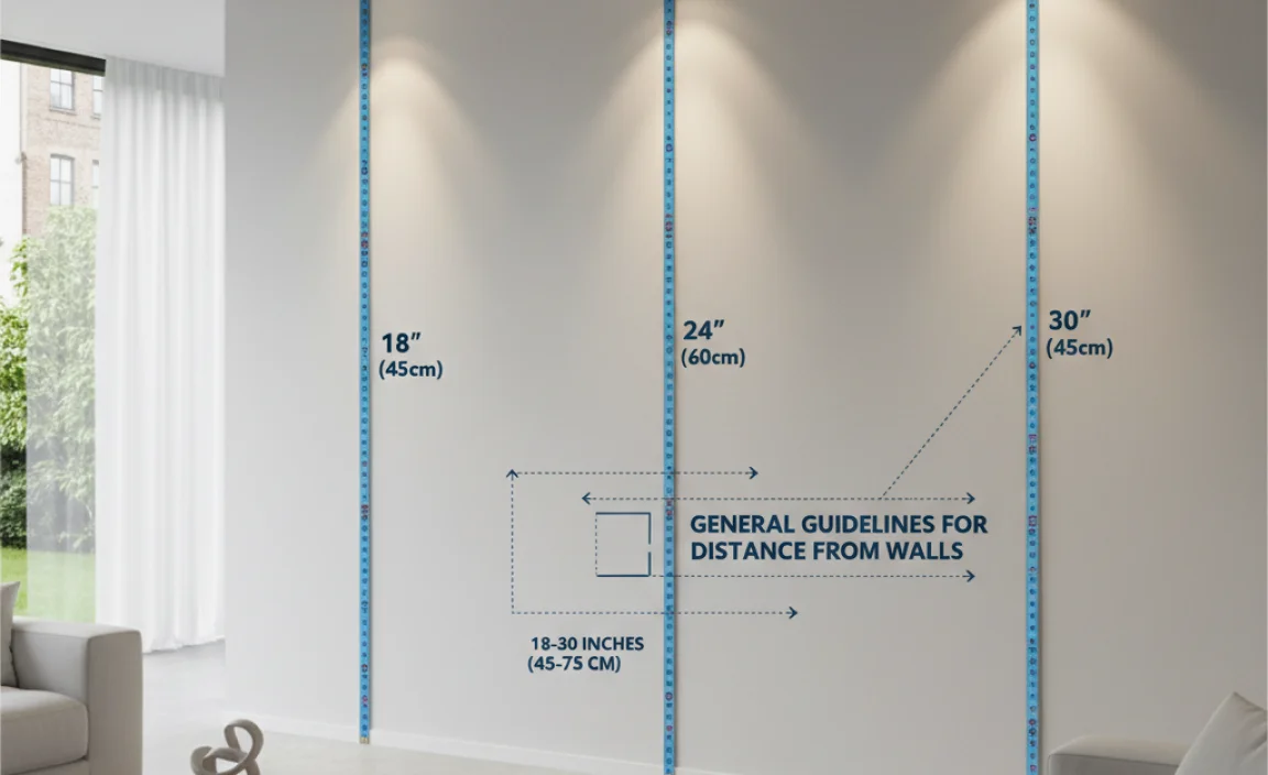General Guidelines for Distance from Walls