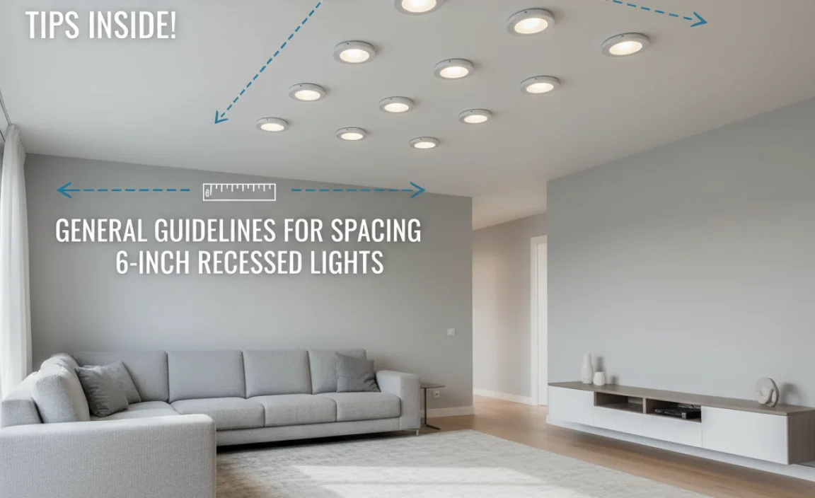 General Guidelines for Spacing 6-Inch Recessed Lights