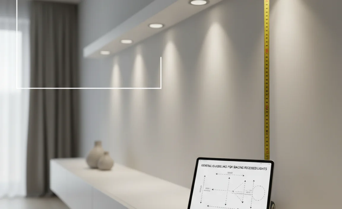 General Guidelines for Spacing Recessed Lights